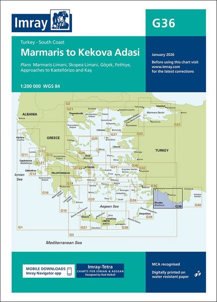 Produktbild: G36 Marmaris to Kekova Adasi, Imray Chart