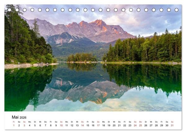 Produktbild: Deutschlands Landschaften - Vom Meer bis zu den Alpen (Tischkalender 2026 DIN A5 quer), CALVENDO Monatskalender