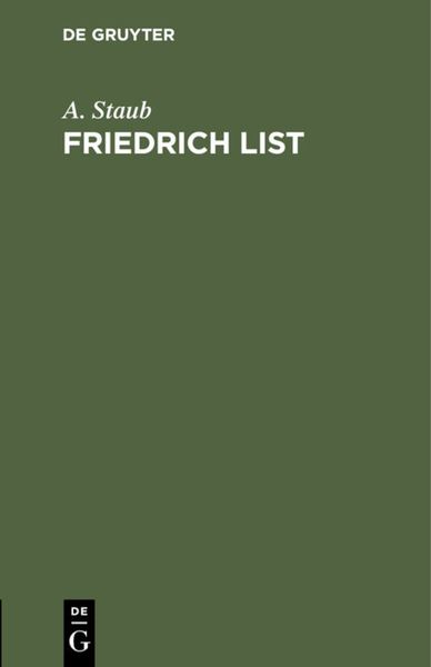 Produktbild: Friedrich List