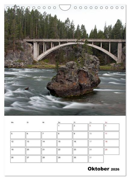 Produktbild: Yellowstone und Grand Tetons Nationalparks (Wandkalender 2026 DIN A4 hoch), CALVENDO Monatskalender