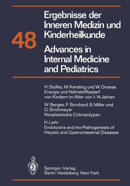 Produktbild: Ergebnisse der Inneren Medizin und Kinderheilkunde/Advances in Internal Medicine and Pediatrics