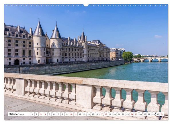 Produktbild: PARIS Franz&ouml;sisches Flair und Historie (hochwertiger Premium Wandkalender 2026 DIN A2 quer), Kunstdruck in Hochglanz