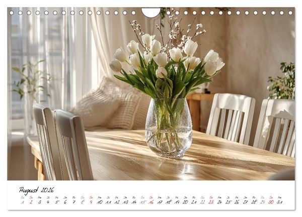 Produktbild: Scandi Interiors - Skandinavisches Wohngl&uuml;ck f&uuml;r Zuhause (Wandkalender 2026 DIN A4 quer), CALVENDO Monatskalender