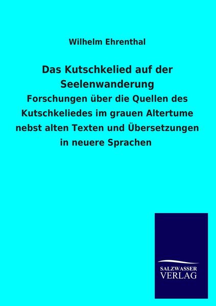 Produktbild: Das Kutschkelied auf der Seelenwanderung