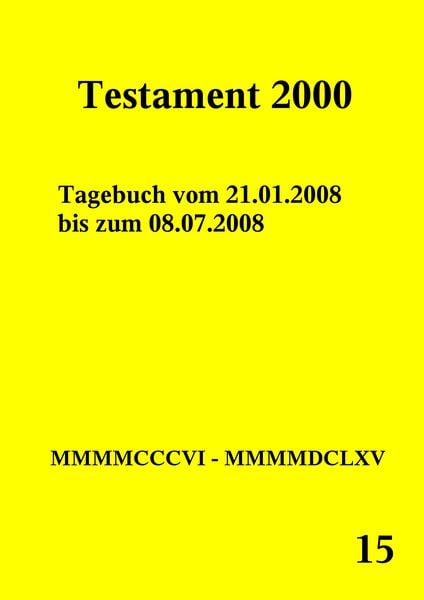 Produktbild: Testament 2000 Band 15