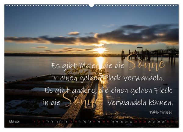 Produktbild: Bilder und Texte f&uuml;r die Seele (Wandkalender 2026 DIN A2 quer), CALVENDO Monatskalender
