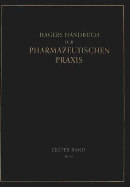 Produktbild: Hagers Handbuch der Pharmazeutischen Praxis