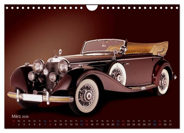 Produktbild: Zeitlose &Auml;sthetik Oldtimer-Fotografien von Wolf Kloss (Wandkalender 2026 DIN A4 quer), CALVENDO Monatskalender
