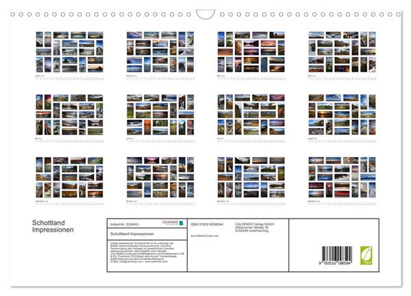 Produktbild: Schottland Impressionen (Wandkalender 2026 DIN A3 quer), CALVENDO Monatskalender