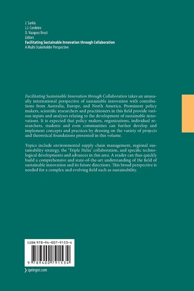 Produktbild: Facilitating Sustainable Innovation through Collaboration