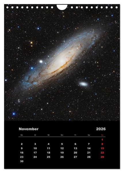 Produktbild: Astronomie 2026 (Wandkalender 2026 DIN A4 hoch), CALVENDO Monatskalender
