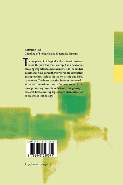 Produktbild: Coupling of Biological and Electronic Systems
