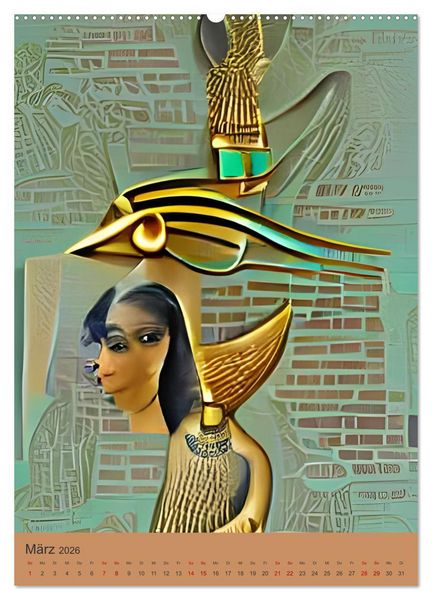 Produktbild: Altes &Auml;gypten - Computertr&auml;ume aus der KI (hochwertiger Premium Wandkalender 2026 DIN A2 hoch), Kunstdruck in Hochglanz