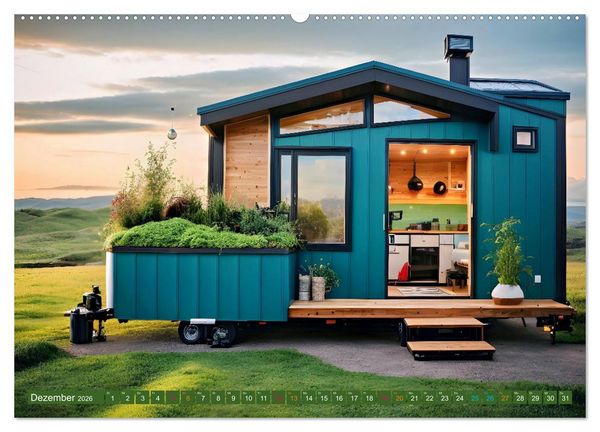 Produktbild: Tiny Houses - wohnen auf kleinstem Raum (Wandkalender 2026 DIN A2 quer), CALVENDO Monatskalender