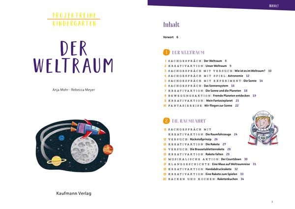 Produktbild: Projektreihe Kindergarten - Der Weltraum