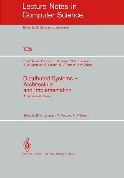 Produktbild: Distributed Systems - Architecture and Implementation