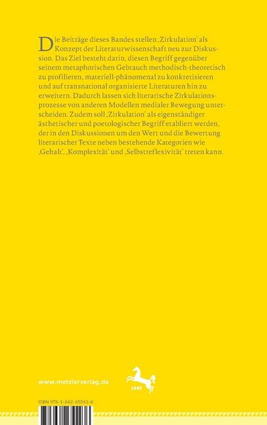 Produktbild: Der Wert der literarischen Zirkulation / The Value of Literary Circulation