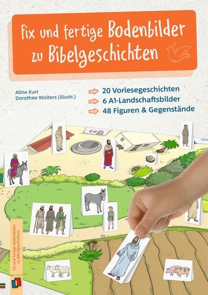 Produktbild: Fix und fertige Bodenbilder zu Bibelgeschichten