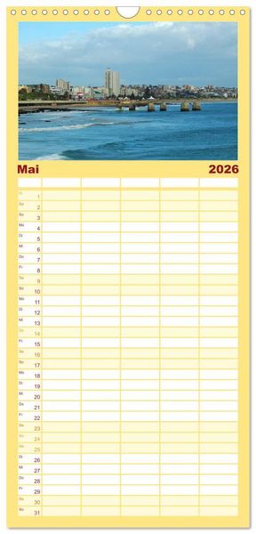 Produktbild: Familienplaner 2026 - Port Elizabeth - S&uuml;dafrika - Impressionen einer Stadt in Bildern mit 5 Spalten (Wandkalender, 21 x 45 cm) CALVENDO
