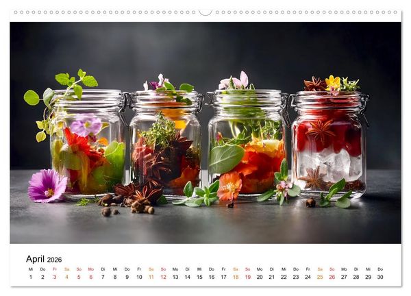 Produktbild: K&uuml;chenkalender Glaswerk (hochwertiger Premium Wandkalender 2026 DIN A2 quer), Kunstdruck in Hochglanz