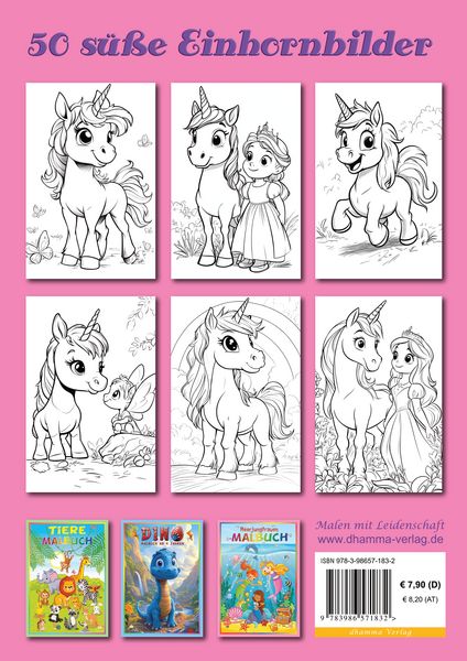 Produktbild: Einhorn Malbuch