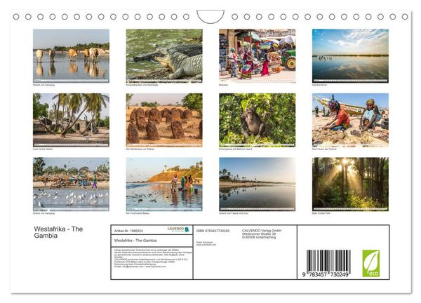 Produktbild: Westafrika - The Gambia (Wandkalender 2026 DIN A4 quer), CALVENDO Monatskalender