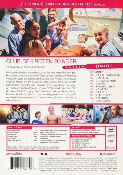Produktbild: Club der roten Bänder - Staffel 1 [3 DVDs]