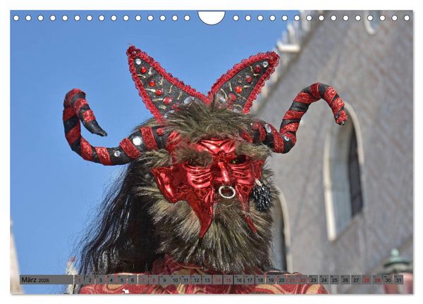 Produktbild: BUNT . PR&Auml;CHTIG . FARBENFROH . Das ist der Karneval in Venedig (Wandkalender 2026 DIN A4 quer), CALVENDO Monatskalender