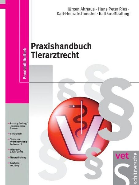 Produktbild: Praxishandbuch Tierarztrecht