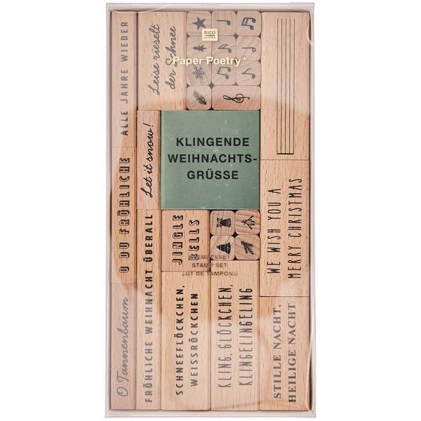 Produktbild: Stempelset Weihnachtslieder 100% 27 Stk