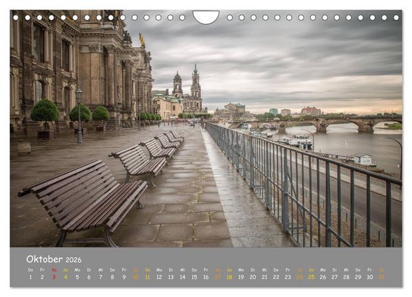Produktbild: Elbflorenz - Dresden und Umgebung (Wandkalender 2026 DIN A4 quer), CALVENDO Monatskalender