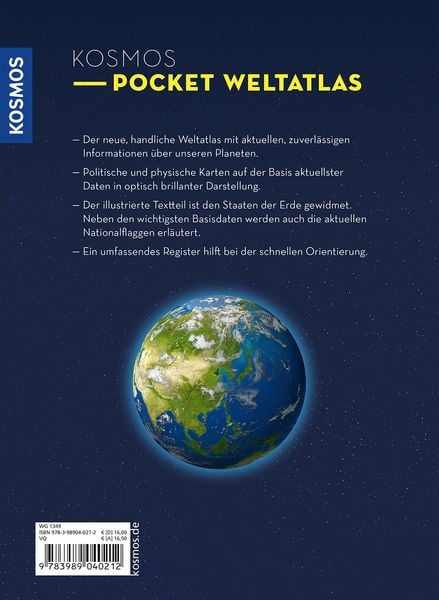 Produktbild: KOSMOS Pocket Weltatlas