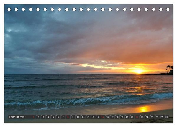 Produktbild: Sonne, Meer und Wolken (Tischkalender 2026 DIN A5 quer), CALVENDO Monatskalender