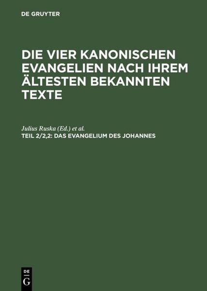 Produktbild: Das Evangelium des Johannes