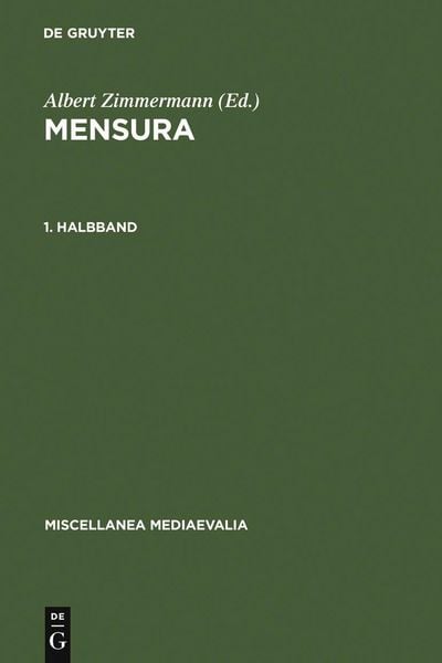 Produktbild: Mensura. 1. Halbbd