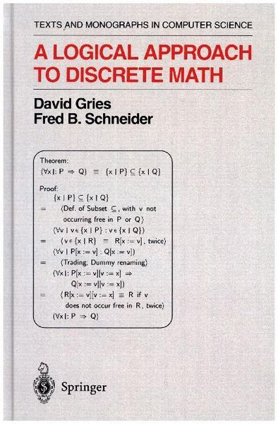 Produktbild: A Logical Approach to Discrete Math
