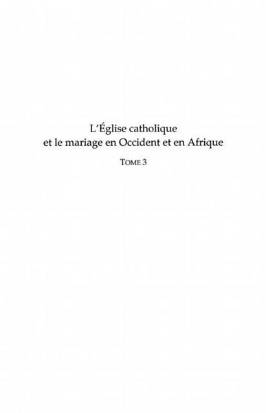 Produktbild: L'eglise catholique et le mariage en occident et en afrique