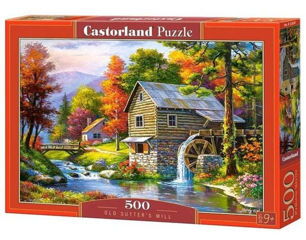 Produktbild: Castorland 500 Piece Jigsaw Puzzle, Old Sutter's Mill, Charming Nook, Pond, Countryside, Adult Puzzles, Castorland B-52691