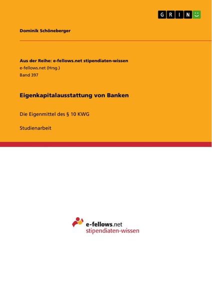 Produktbild: Eigenkapitalausstattung von Banken