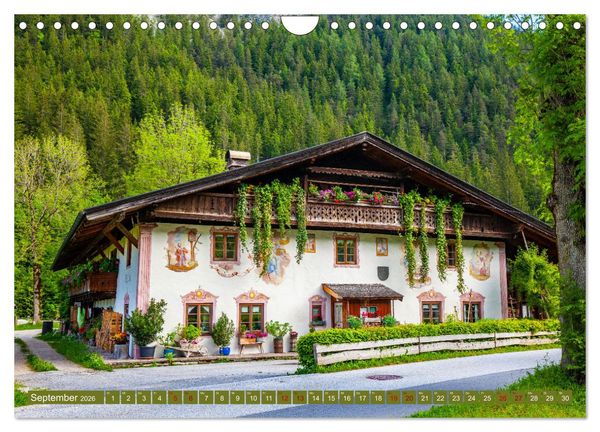 Produktbild: Historische Bauernh&auml;user im Tiroler Leutaschtal (Wandkalender 2026 DIN A4 quer), CALVENDO Monatskalender