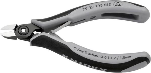 Produktbild: Knipex-Werk Pr&auml;zisons-Seitenschneider 79 22 125 ESD