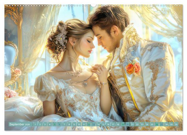 Produktbild: Zarte anmutige Romanzen (hochwertiger Premium Wandkalender 2026 DIN A2 quer), Kunstdruck in Hochglanz