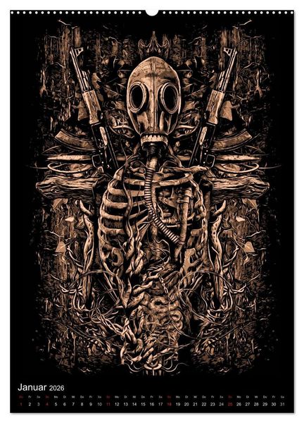 Produktbild: BLOODBOY/WAR ILLUSTRATION (Wandkalender 2026 DIN A2 hoch), CALVENDO Monatskalender