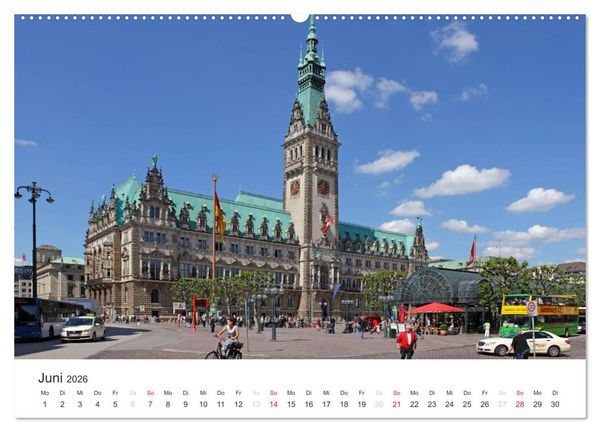 Produktbild: Hamburg (Wandkalender 2026 DIN A2 quer), CALVENDO Monatskalender