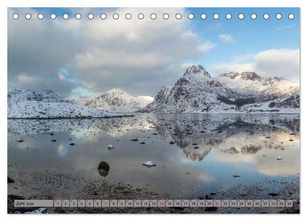 Produktbild: Lofoten ...ein Wintertraum (Tischkalender 2026 DIN A5 quer), CALVENDO Monatskalender