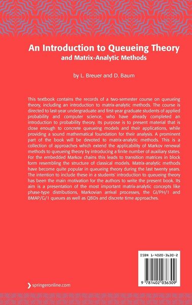 Produktbild: An Introduction to Queueing Theory