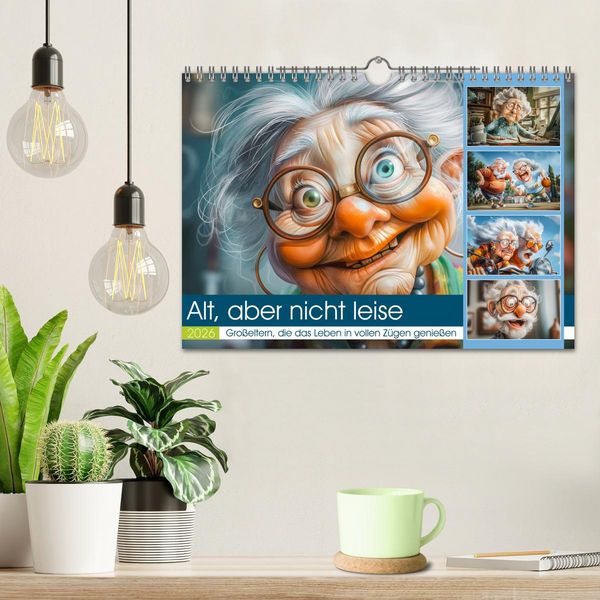 Produktbild: Alt, aber nicht leise (Wandkalender 2026 DIN A4 quer), CALVENDO Monatskalender