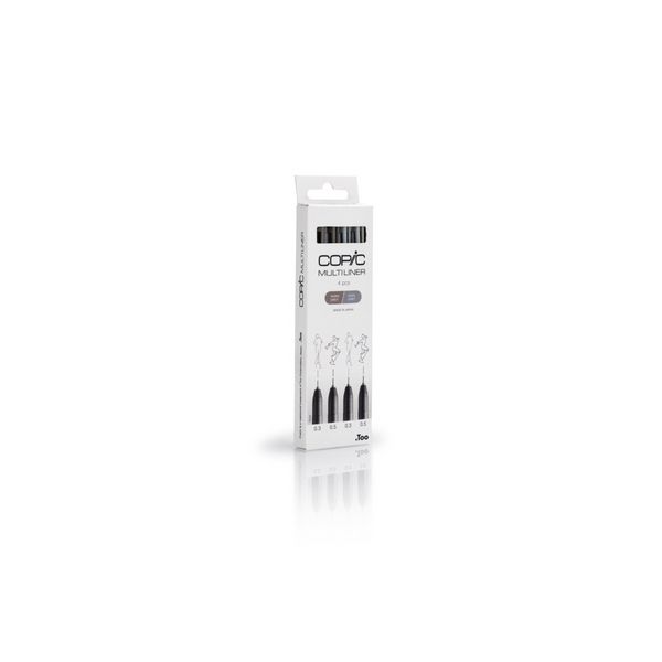 Produktbild: Copic Multiliner-Set verschiedene Graut&ouml;ne 0.3mm/0.5mm 4 St&uuml;ck