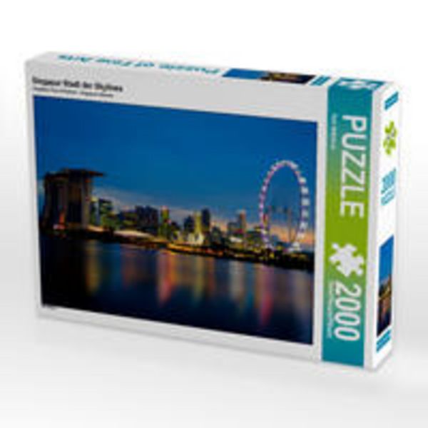 CALVENDO Puzzle Singapur Stadt der Skylines | 2000 Teile Lege-Größe 90 × 67 cm Foto-Puzzle für glückliche Stunden