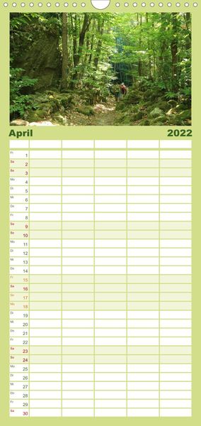 Produktbild: Ischia - Familienplaner hoch (Wandkalender 2022 , 21 cm x 45 cm, hoch)